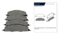 Imagen de PASTILLA DE FRENO TRASERA DODGE RAM 2500  5.9 SLT TDI