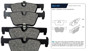 Imagen de PASTILLAS DE FRENO TRAS. BMW 114/116/118/314/318/320I 2011