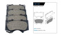 Imagen de JUEGO PASTILLAS CERAMICA TOYOTA HILUX 3.0D SW4 2005. . .