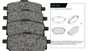Imagen de JUEGO PASTILLAS CERAMICA TRAS TOYOTA COROLLA 2.0 2019. . .