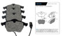 Imagen de JUEGO PASTILLAS CERAMICA AUDI A4/A6 CON SENSOR (TEVES)