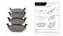 Imagen de JUEGO PASTILLAS CERAMICA AUDI A3 1.6/1.8/1.9 VW GOLF IV