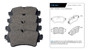 Imagen de JUEGO PASTILLAS CERAMICA TRAS AUDI A4/A5/A7/Q5/Q7 2017. . .