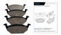 Imagen de JUEGO PASTILLAS CERAMICA VW FOX/GOLF/JETTA/POLO/VENTO