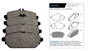 Imagen de JUEGO PASTILLAS CERAMICA M-BENZ C180/200 CLA180/200/220/250