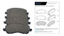 Imagen de JUEGO PASTILLAS CERAMICA MITSUBISHI OUTLANDER 2.4/3.0