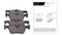 Imagen de JUEGO PASTILLAS CERAMICA TRAS BMW SERIE 1/3 2011. . .
