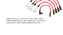 Imagen de JUEGO CABLES BUJIA VOLKSWAGEN SANTANA - FORD VERSALLES