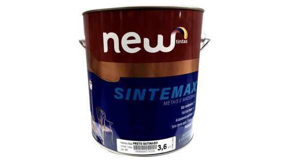 Imagen de SINTEMAX ESMALTE PREMIUM 3,6 LTS NEGRO SATINADO