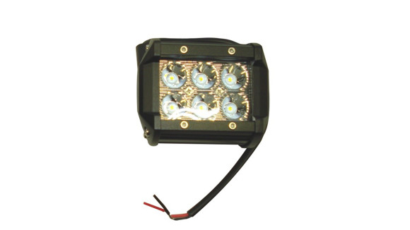 Imagen de PAR FAROS CAMINEROS LED RECTANGULAR 100MM 6 LED 18W 12/24V