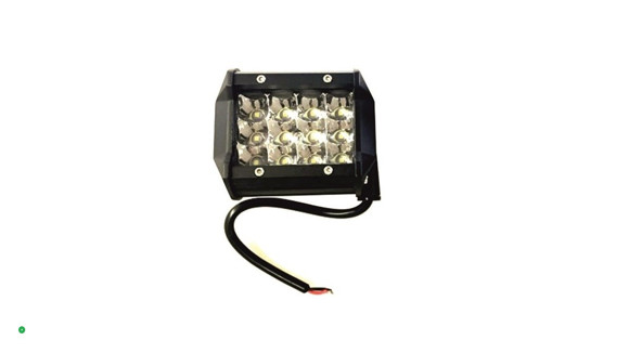 Imagen de PAR DE FARO CAMINERO LED RECTANGULAR 8X8CM 9 LEDS 27W 12/24V