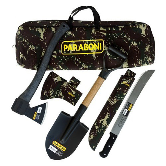 Imagen de KIT DE ACAMPAR: HACHA+PALA+CUCHILLO