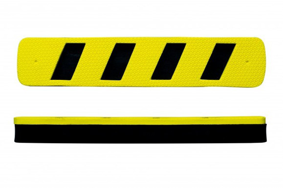 Imagen de PROTECTOR CHOQUE P/GARAGE AMARILLA/NEGRA 40X8X4CM