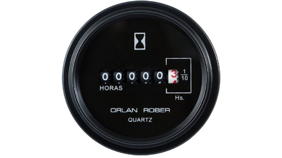 Imagen de CUENTA HORAS ELECTRICO (HORIMETRO) NEGRO 12-24V DIAM: 52MM