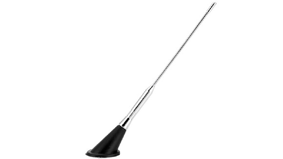 Imagen de ANTENA DE TECHO PARA AUTO DECORATIVA 30CM NEGRA Y PLATEADA