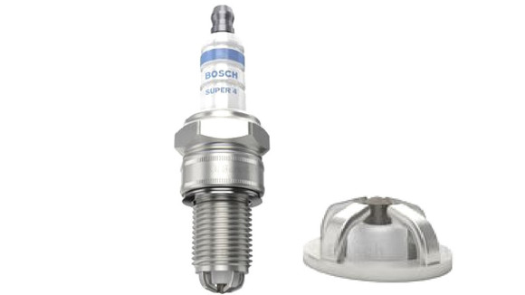 Imagen de BUJIA BOSCH SUPER 4 ROSCA LARGA 17 MM HEXAGONO GRANDE