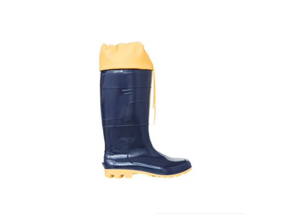 Imagen de BOTA PVC C/POLAINA CAÑA 33CM C/FORRO AZUL Y AMARILLO N°43