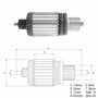 Imagen de INDUCIDO 12V TRACTORES CASE/VALTRA (176X62,5X15X35)