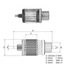 Imagen de INDUCIDO 12V ARRANQUE CHEVROLET S10/BLAZER C/DELCO REMY