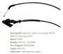 Imagen de CABLE CAPOT CON MANIJA FORDD FIESTA 1.6 2010-2013 1660M