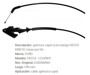Imagen de CABLE CAPOT CON MANIJA FORD FIESTA 1.6 2014 1710MM