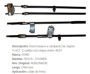 Imagen de CABLE DE FRENO TRASERO FORD FIESTA 2010-2013 2760MM