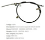 Imagen de CABLE DE FRENO TRASERO IZQUIERDO CHEVROLET AVEO 1405MM