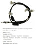 Imagen de CABLE DE FRENO TRASERO CHEVROLET TRACKER 2013 3860MM