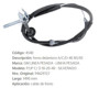 Imagen de CABLE DE FRENO CHEVROLET D40 1985/88 1481MM