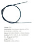Imagen de CABLE DE FRENO CHEVROLET D10/D20 1900MM