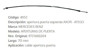 Imagen de CABLE PUERTA DELANTERA IZQ M-BENZ AXOR/ATEGO 713MM
