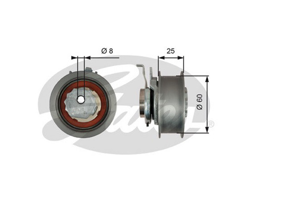 Imagen de RULEMAN TENSOR DISTRIBUCION VW UP 1.0 SAVEIRO CROSS AUDI A1