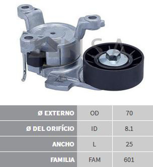 Imagen de TENSOR CORREA ALTERNADOR CITROEN C4/C5-PEUGEOT 307/308