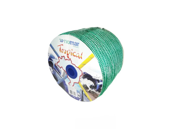 Imagen de ROLLO DE 140 MTS DE CUERDA TRENZADA PP 12MM VERDE TROPICAL