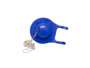 Imagen de PERA DESCARGA CISTERNA AZUL 2" 50MM CON CADENA INOX
