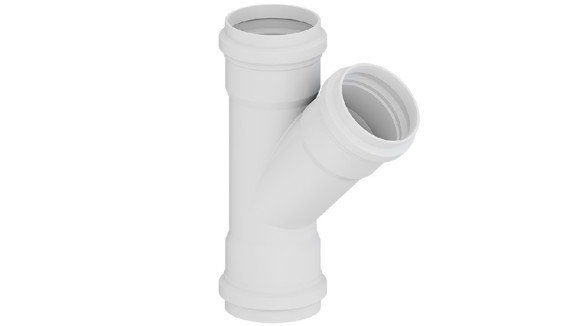 Imagen de CONEXION RAMAL 45° C/RED 110X63 MH PVC JUNTA ELASTICA