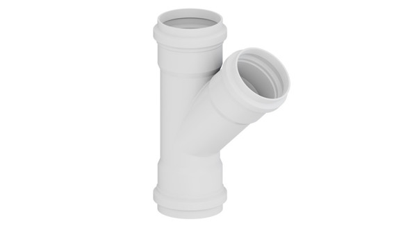 Imagen de RAMAL 45° C/REDUCCION M-H 160X110MM PVC JUNTA ELASTICA