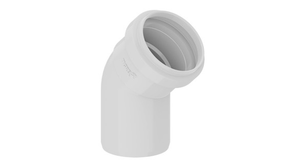 Imagen de CONEXION CODO 45° MH 100MM PVC CEMENTADO