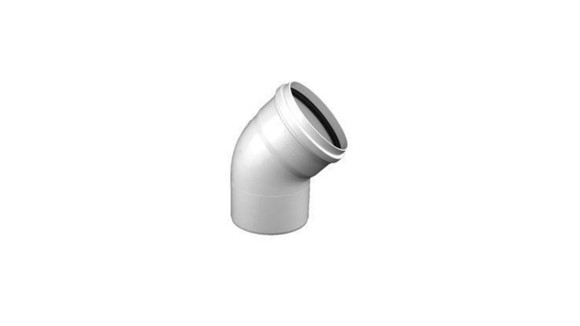 Imagen de CODO 45° M-H 50MM PVC JUNTA ELASTICA