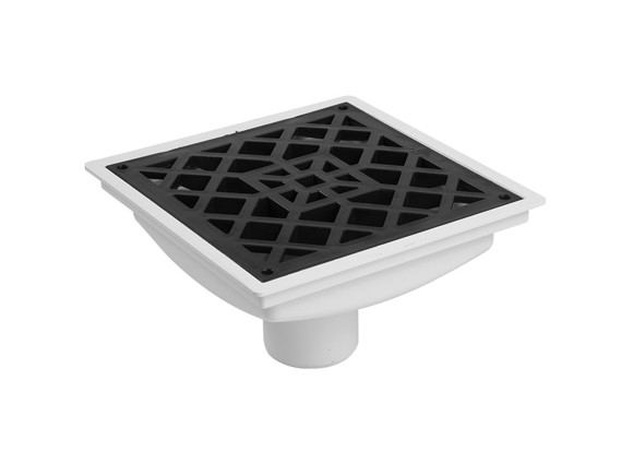 Imagen de CONEXION 110MM PVC CEMENTADO EMBUDO VERTICAL REJA PLASTICA