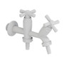 Imagen de CANILLA LAVADERO DOBLE EN LINEA SALIDA 1/2" Y 3/4" CROSS