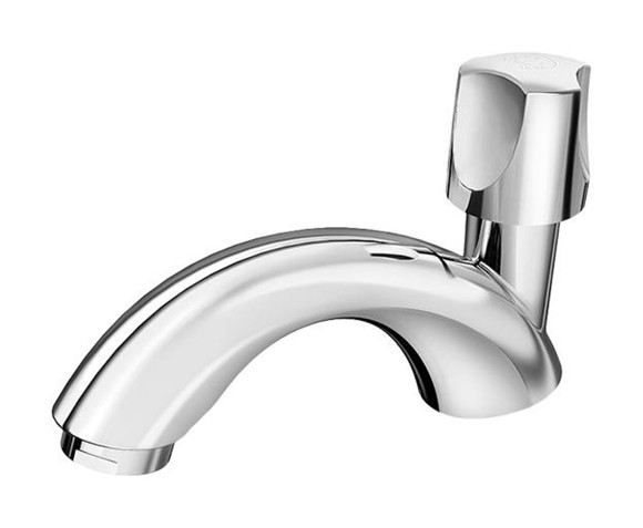Imagen de CANILLA BAÑO CROMADA PLASTICA BAJA DE MESA 1/2" ORBE