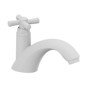 Imagen de CANILLA BAÑO BLANCA PLASTICA BAJA DE MESA 1/2" CROSS