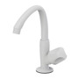 Imagen de CANILLA BAÑO BLANCA PLASTICA ALTA DE MESA 1/2" ORBE