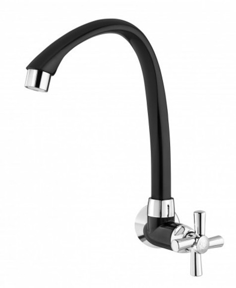 Imagen de CANILLA COCINA NGA/CROMO PLAST. ALTA P/PARED 1/2-3/4"CROSS