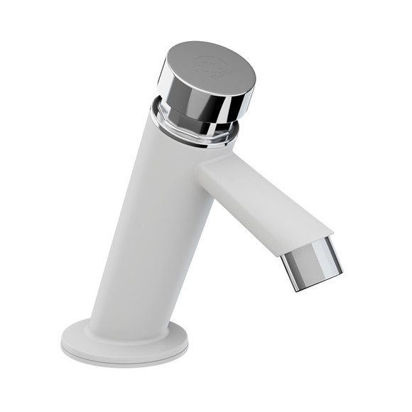 Imagen de CANILLA BAJA BOTON BAÑO PLASTICA MESA "PUSH" 1/2" CROSS