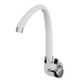 Imagen de CANILLA COCINA BLANCA PLASTICA ALTA DE PARED 1/2" LINEA