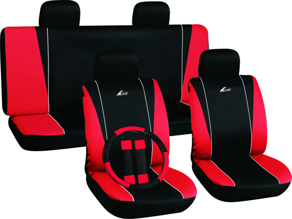 Imagen de KIT JUEGO DE FUNDAS CUBRE ASIENTO + CUBRE VOLANTE