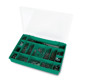 Imagen de ESTUCHE PLASTICO VERDE TAPA TRANSPARENTE