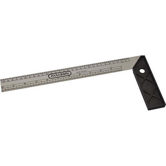 Imagen de ESCUADRA 14" (397MM) DE ACERO SUAVE-MANGO PLASTICO
